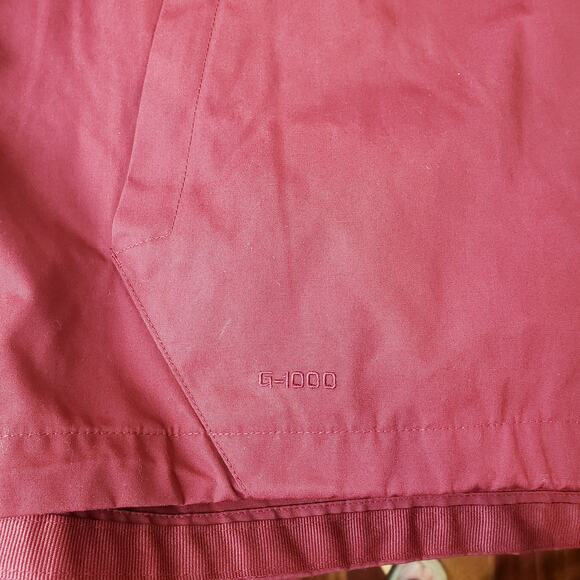 NWT FJALLRAVEN Vardag Anorak Jacket G-1000 Fabric Bordeaux Red Women's Size XL - Picture 7 of 15